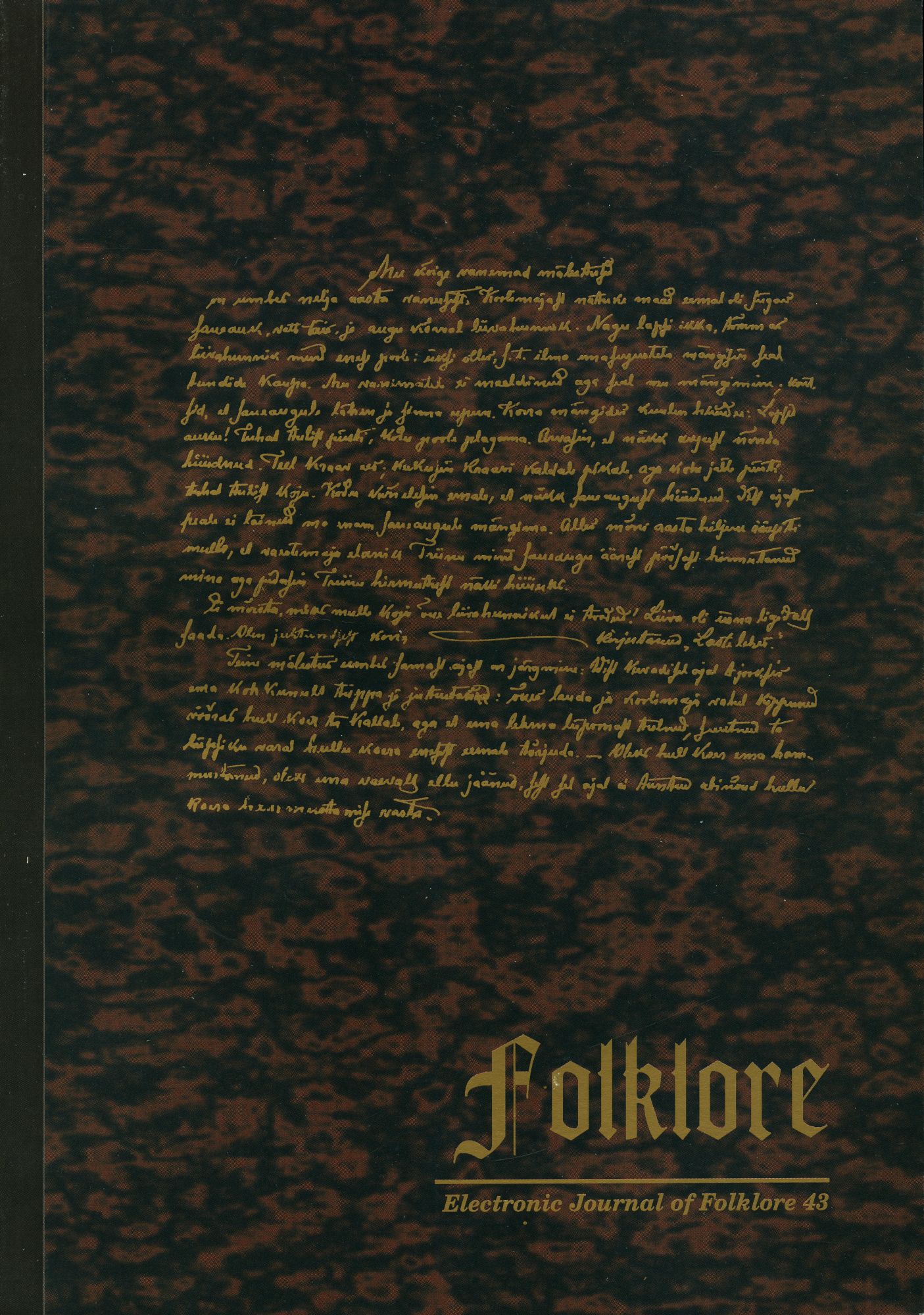 Folklore: Electronic Journal of Folklore 43