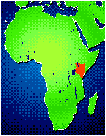 Africa/Kenya Map