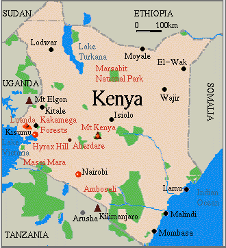 Kenya Map