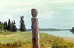 The Mansi idol on the bank of river Ljapin