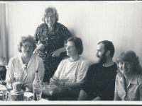 15. mai 1984  Tallinn (Pille Kippari korter) Ruth Mirov, Pille Kippar, Senni Timonen, Rein Saukas, Sirle Pent