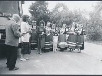 29. august 1991  Meremäe ?, Vaike Sarv, ?, ?, ?, Olga Lohk, ?, ?, ?, ? Foto: Pulmu Manninen  Välitööd?