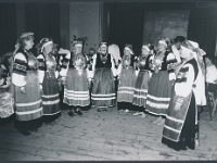 29. august 1991  Meremäe ?, ?, ?, ?, Olga Lohk, ?, ?, ? Foto: Pulmu Manninen  Välitööd?