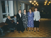 28. veebruar 1997  EKI juubel ?, ?, Õie Sarv, Ingrid Rüütel, Pille Kippar, ?