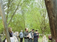 6. mai 2002  Värska. Jüripäeva kirmas. EMA välitööd ?, ?, ?, ?, Aleksander Hopjorski, metropoliit Stefanus, Maria Raudla, Leo Teppo